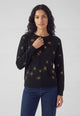 LUISA VIOLA Maglia Donna Lunga con Strass Viscosa e Cashmere M271L1-53EM