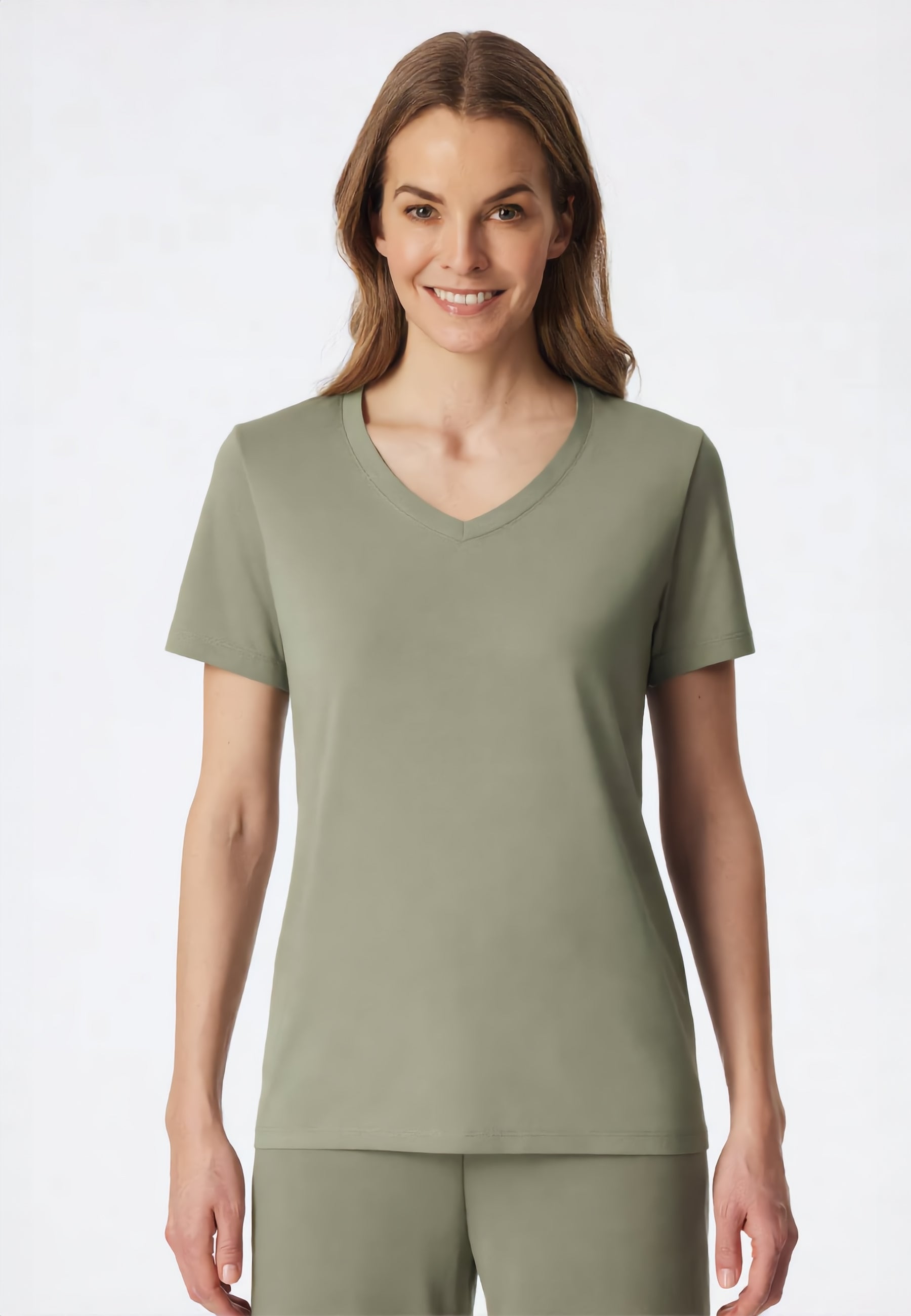 SCHIESSER T-Shirt Donna Scollo V Modal Mix & Relax ART. 183661