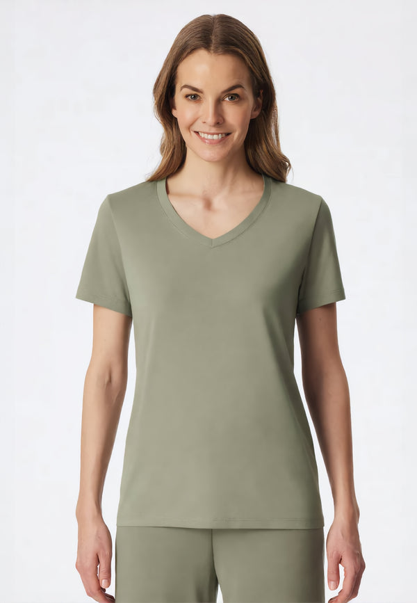SCHIESSER T-Shirt Donna Scollo V Modal Mix & Relax ART. 183661