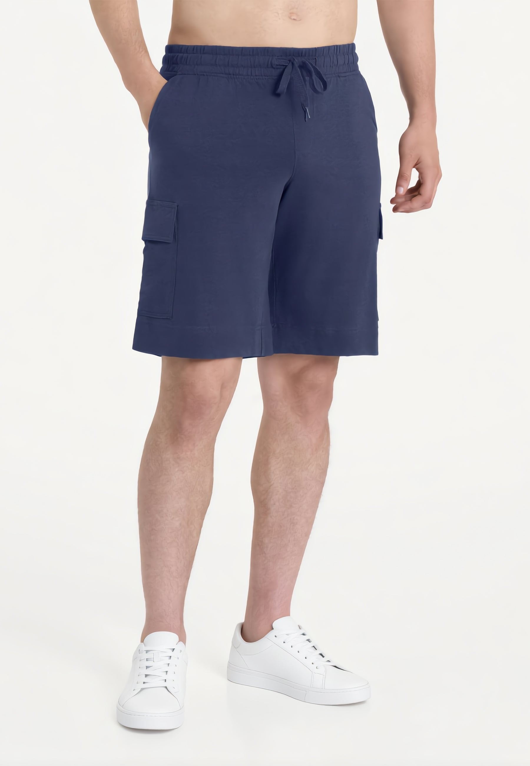 RAGNO Bermuda Uomo Cargo in Maglina di Cotone Coulisse U824EC