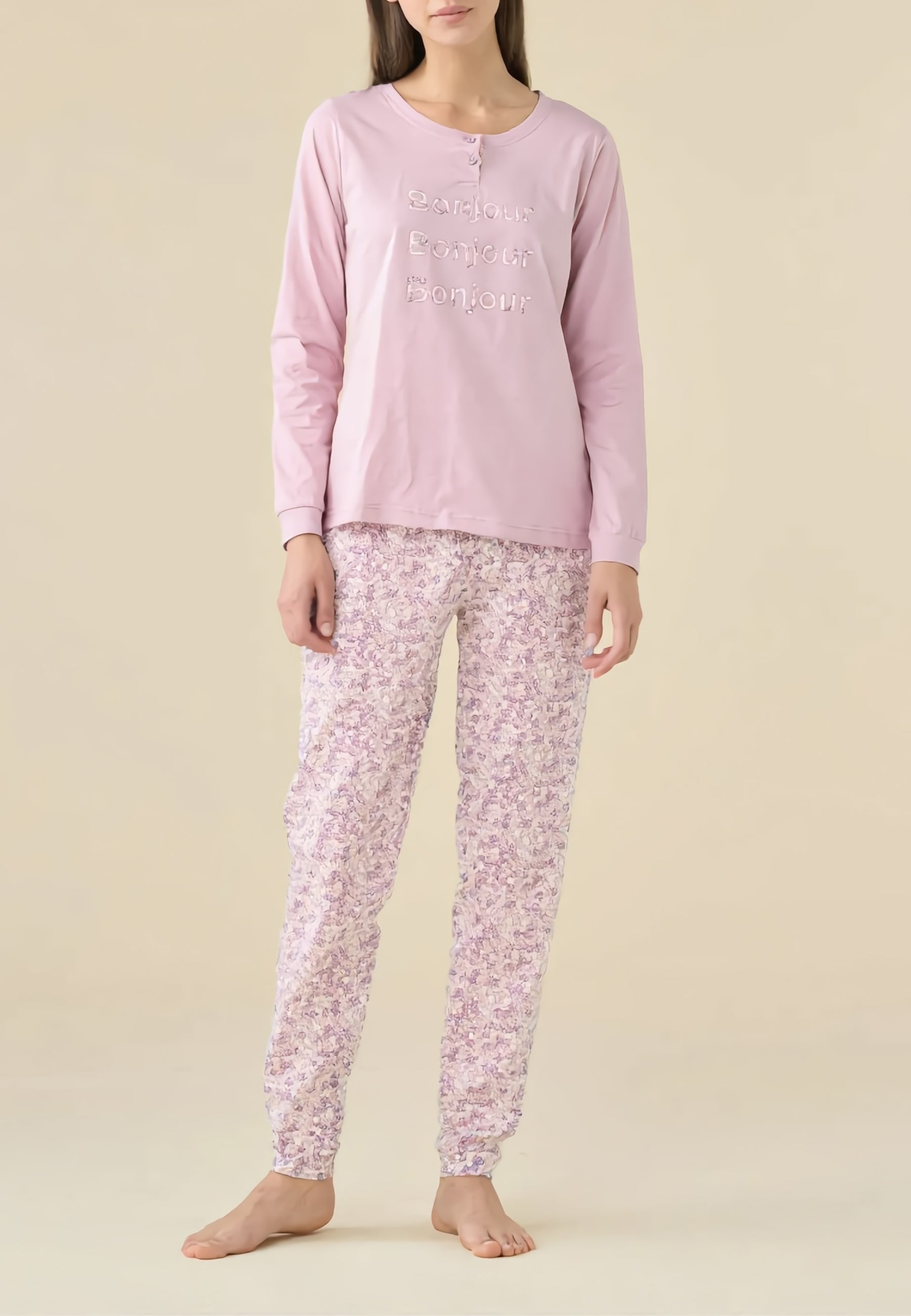 NOI DI NOTTE Pigiama Donna Lungo Cotone Estivo ART. FA009467