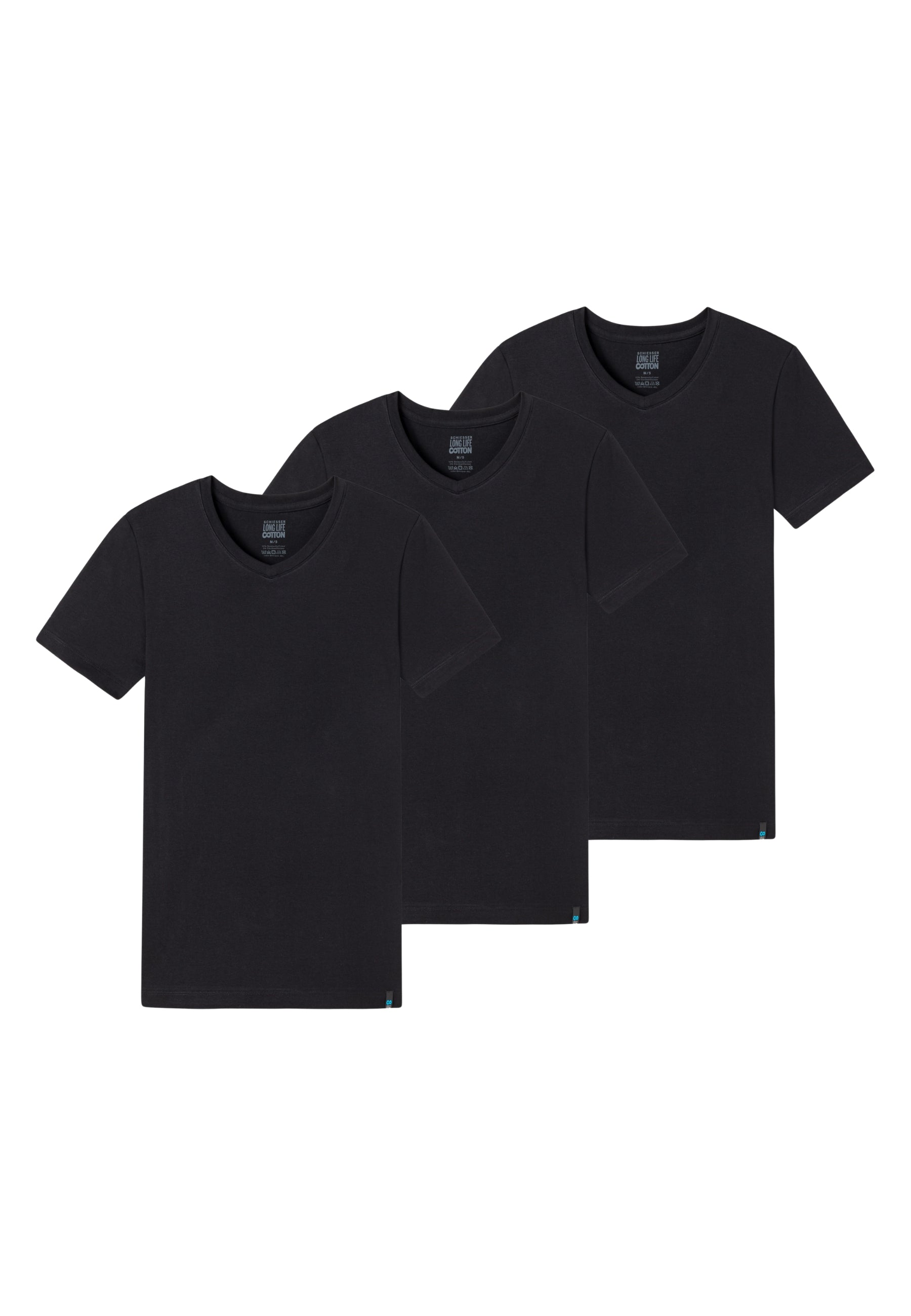 OFFERTA 3 PEZZI Mezza Manica Uomo Cotone Long Life SCHIESSER 172468