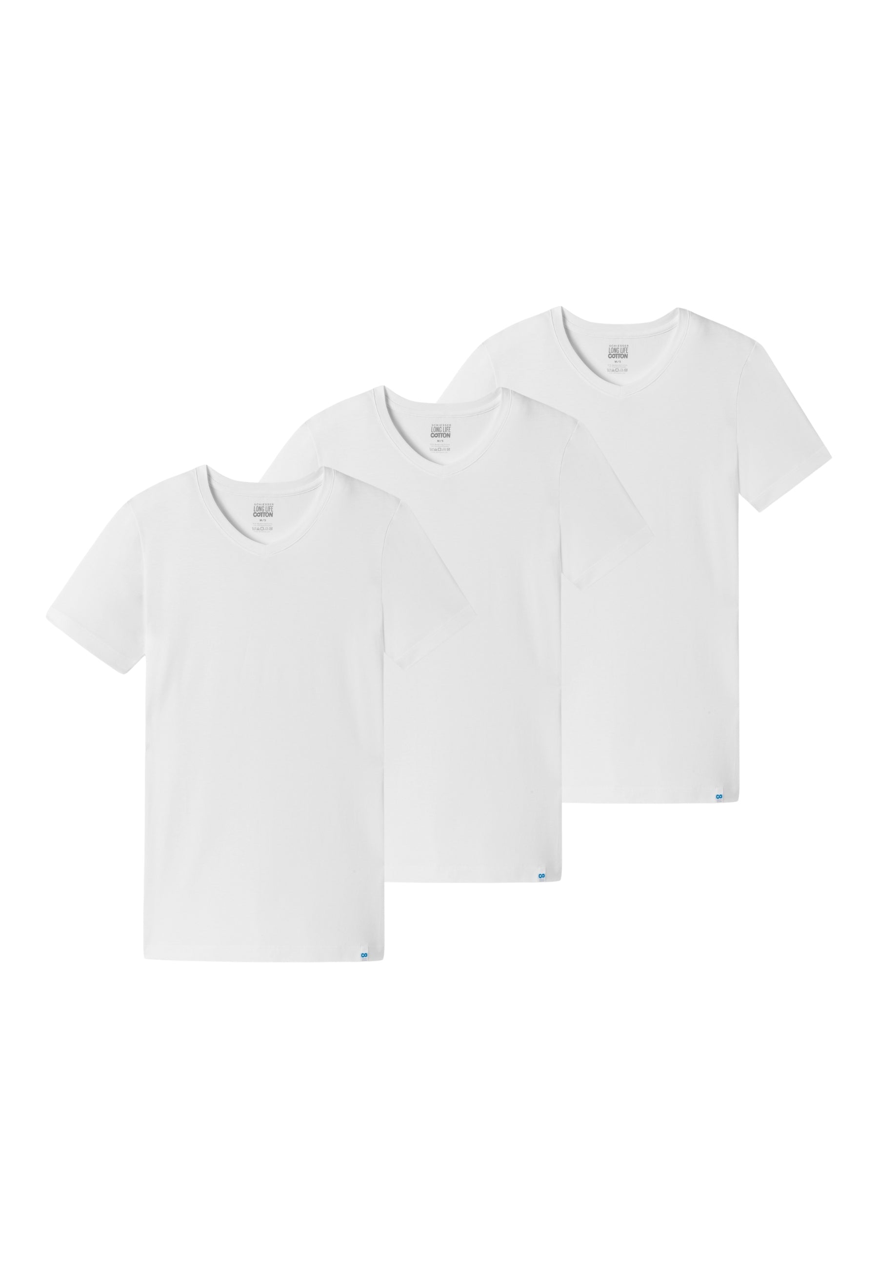 OFFERTA 3 PEZZI Mezza Manica Uomo Cotone Long Life SCHIESSER 172468