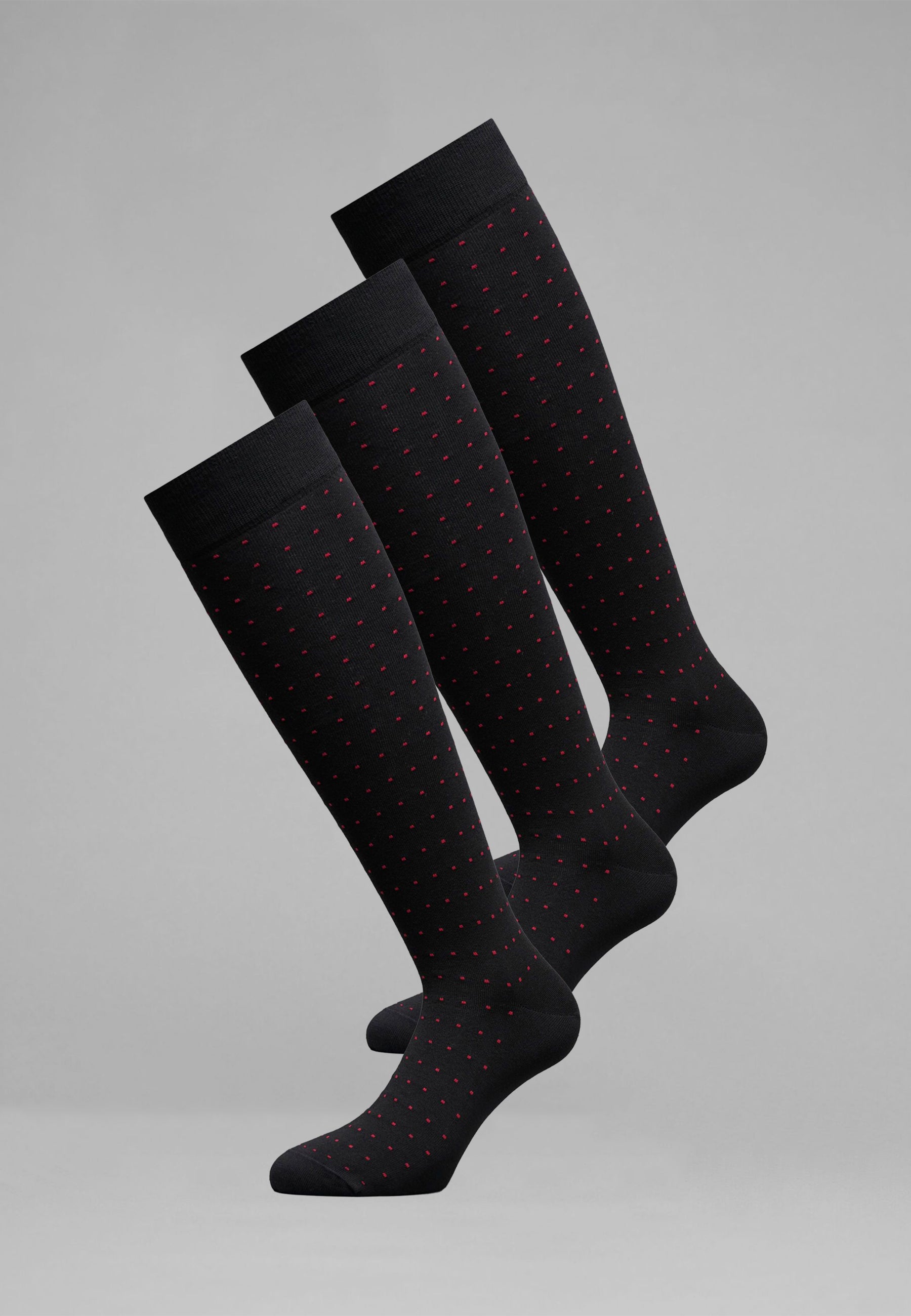 OFFERTA 3 PEZZI CAGI Calza Uomo Lunga Cotone 4 Stagioni Pois VCAC01519
