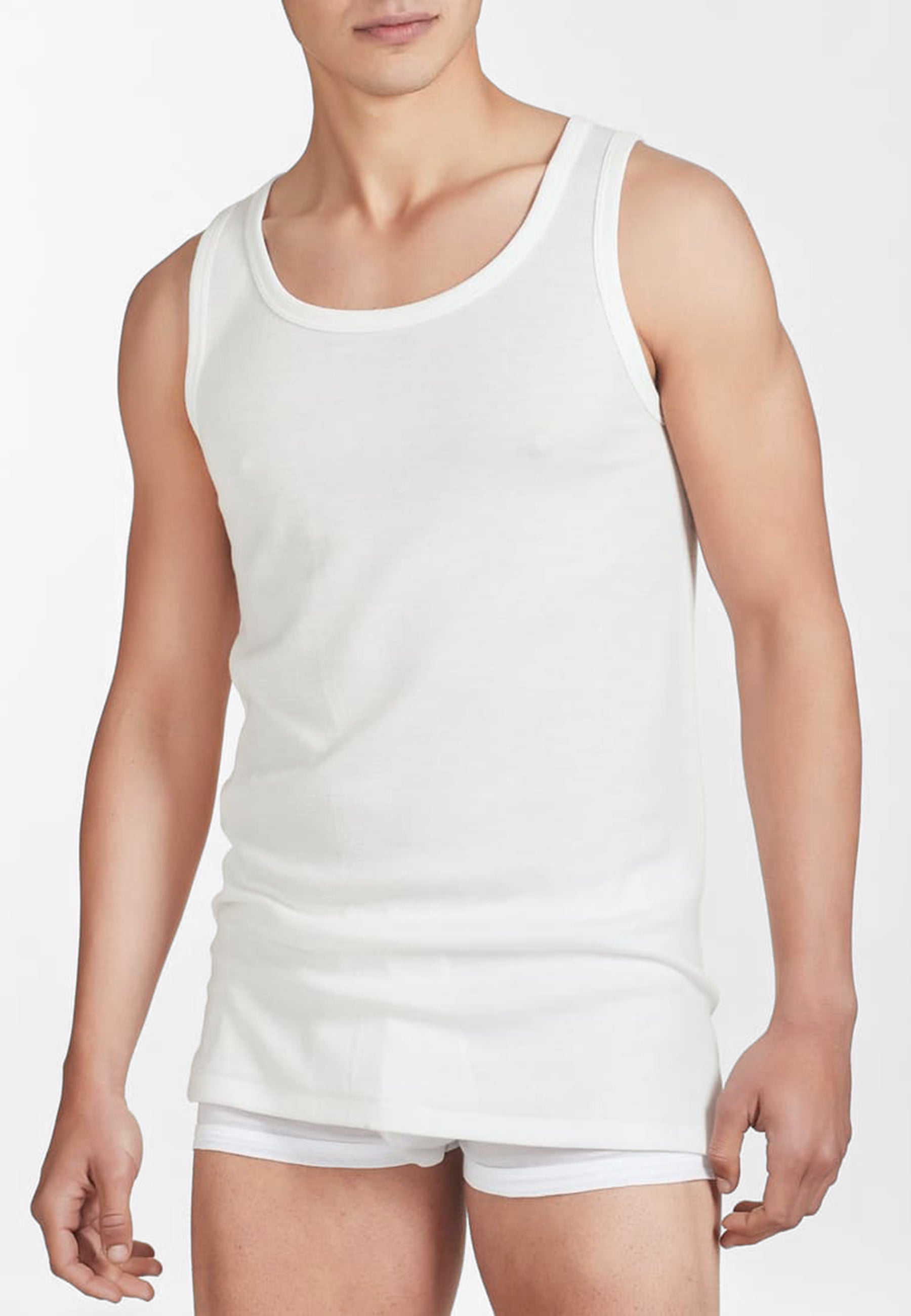 RAGNO 065452 Canottiera Uomo Spalla Larga Lana e Cotone