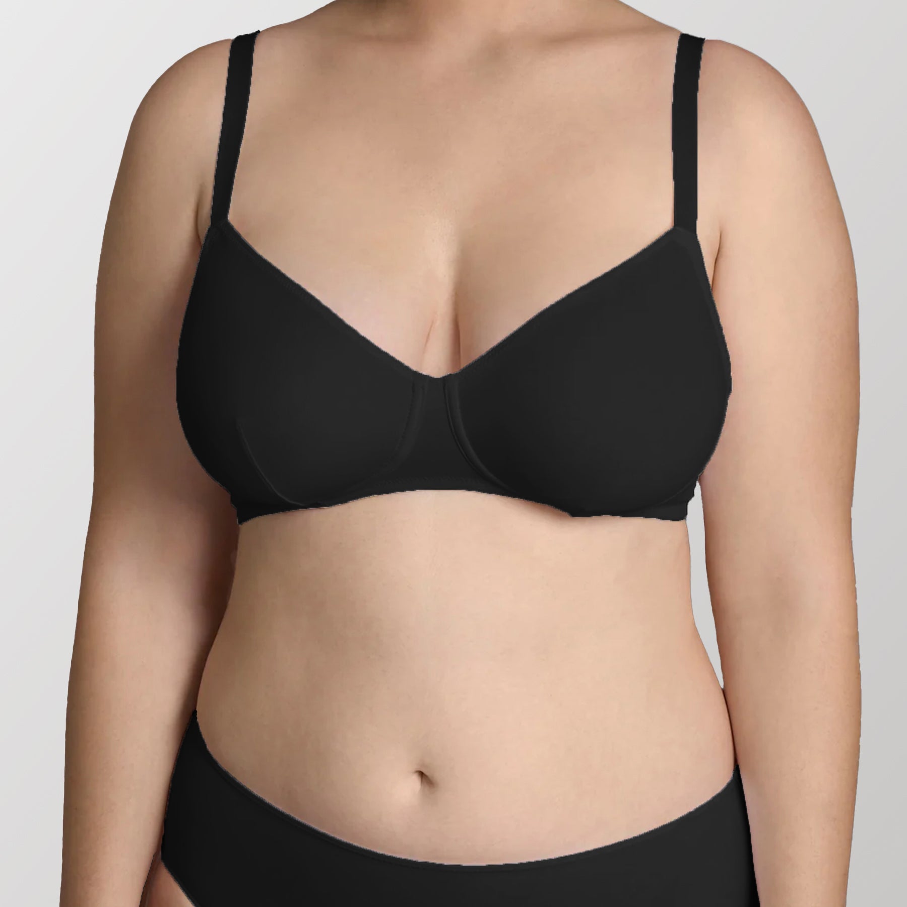 Reggiseno Senza Cuciture Donna Senza Ferretto – Morbido E Confortevole, Coppe Imbottite Fisse, Tessuto Liscio Elasticizzato, Bralette Per T-Shirt, Marrone, Taglia L