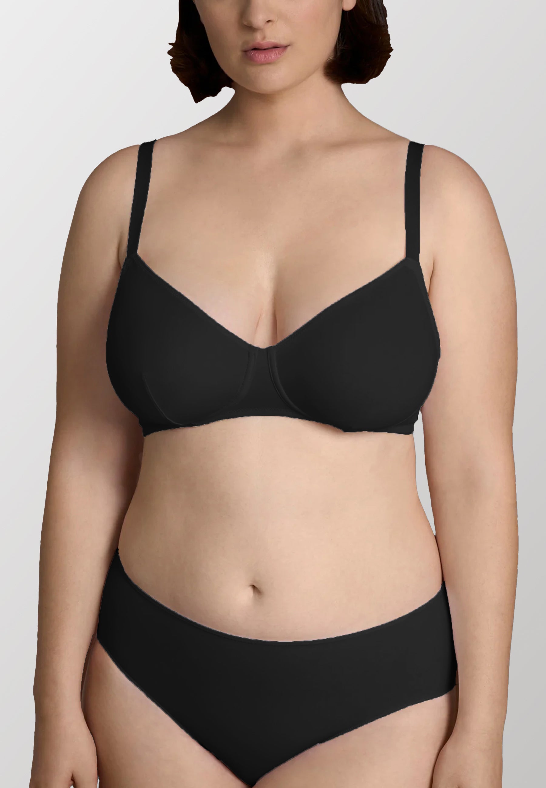 OFFERTA 2 PEZZI RAGNO DP63FH Reggiseno Donna Liscio Senza Ferretto COPPE B-C