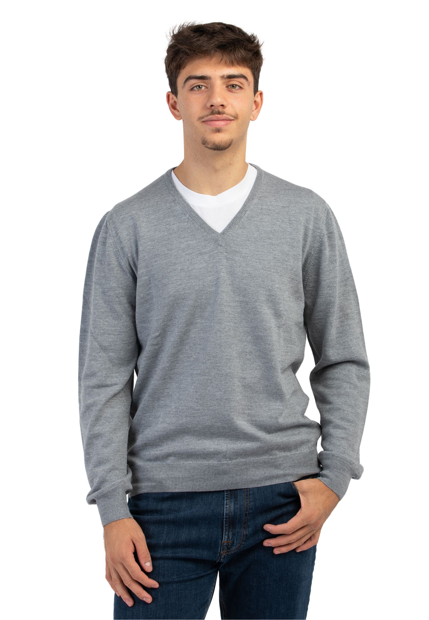 Pullover Uomo 100% Lana Merinos GRAN SASSO 55115-14290