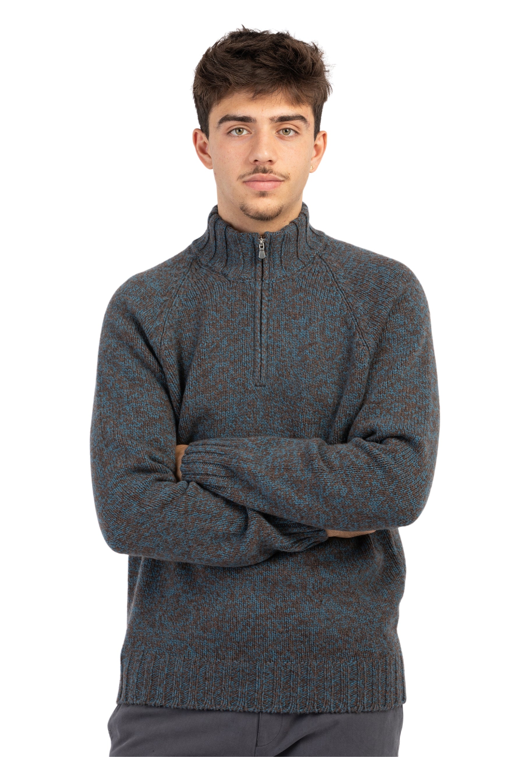 Maglia Uomo Lupetto Zip 100% Lana GRAN SASSO 10194/25713