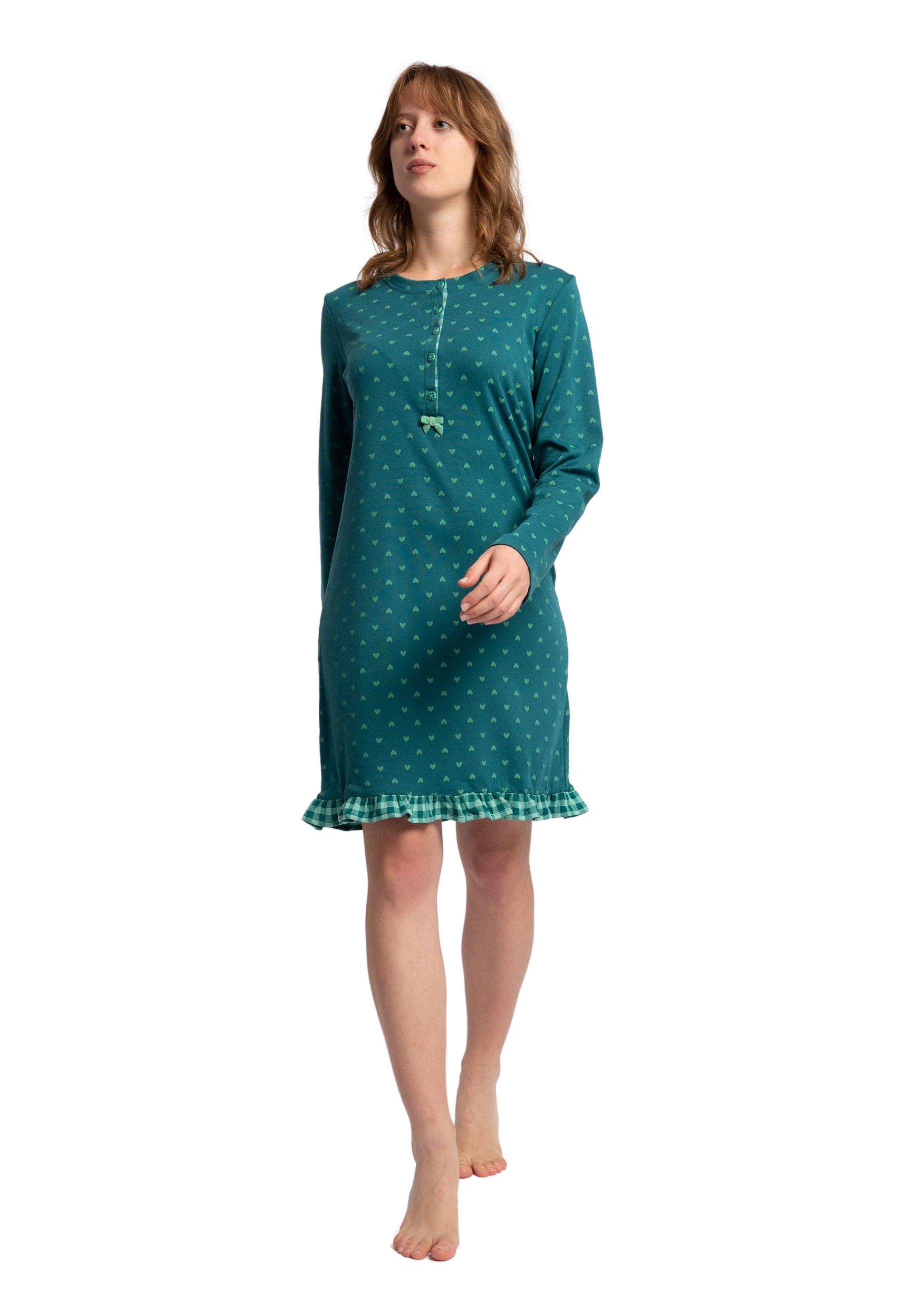 Camicia da Notte Cotone Felpato NOI DI NOTTE LA003143