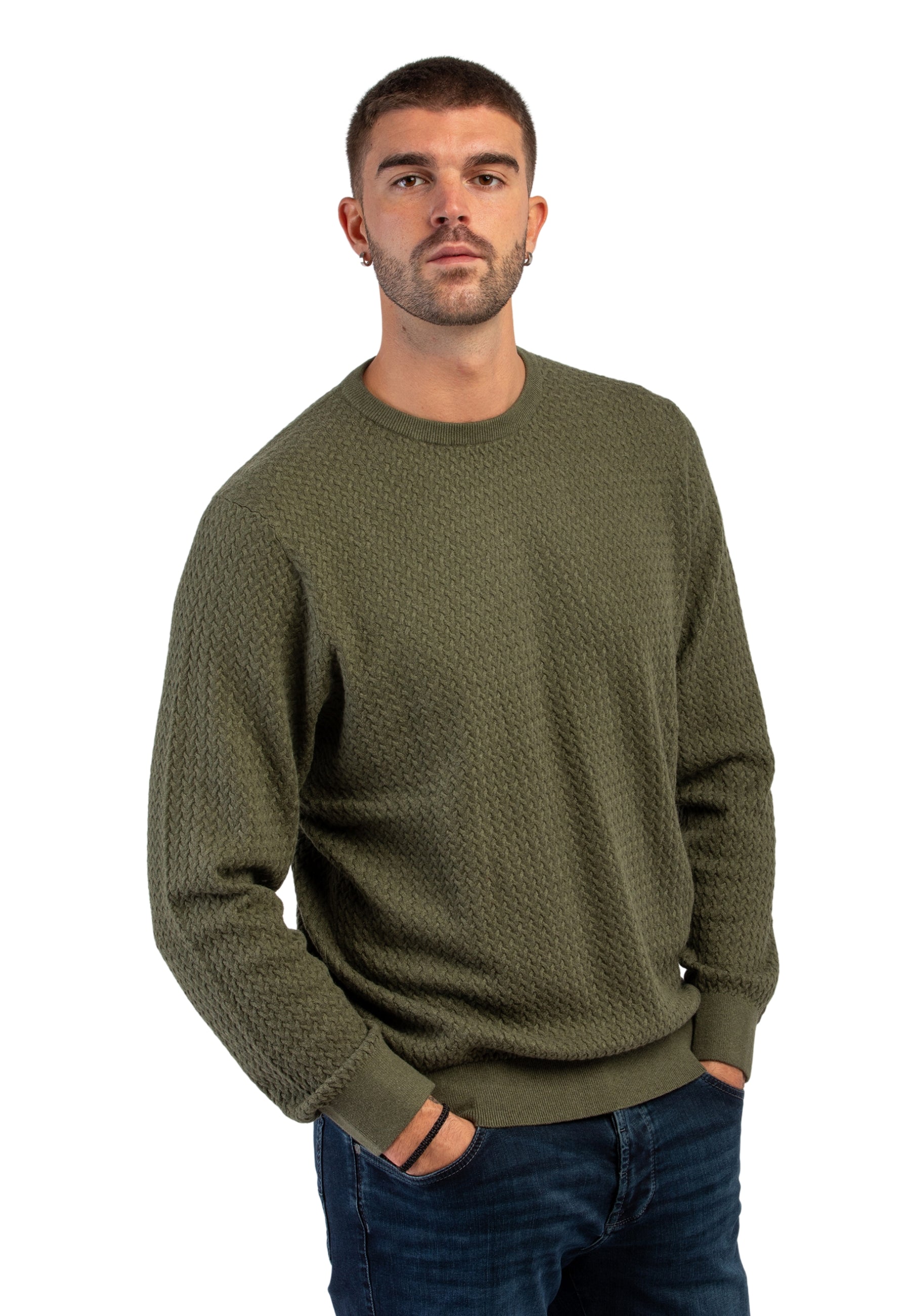 Maglia Girocollo Uomo Lavorata BUGATTI 7400-65521B