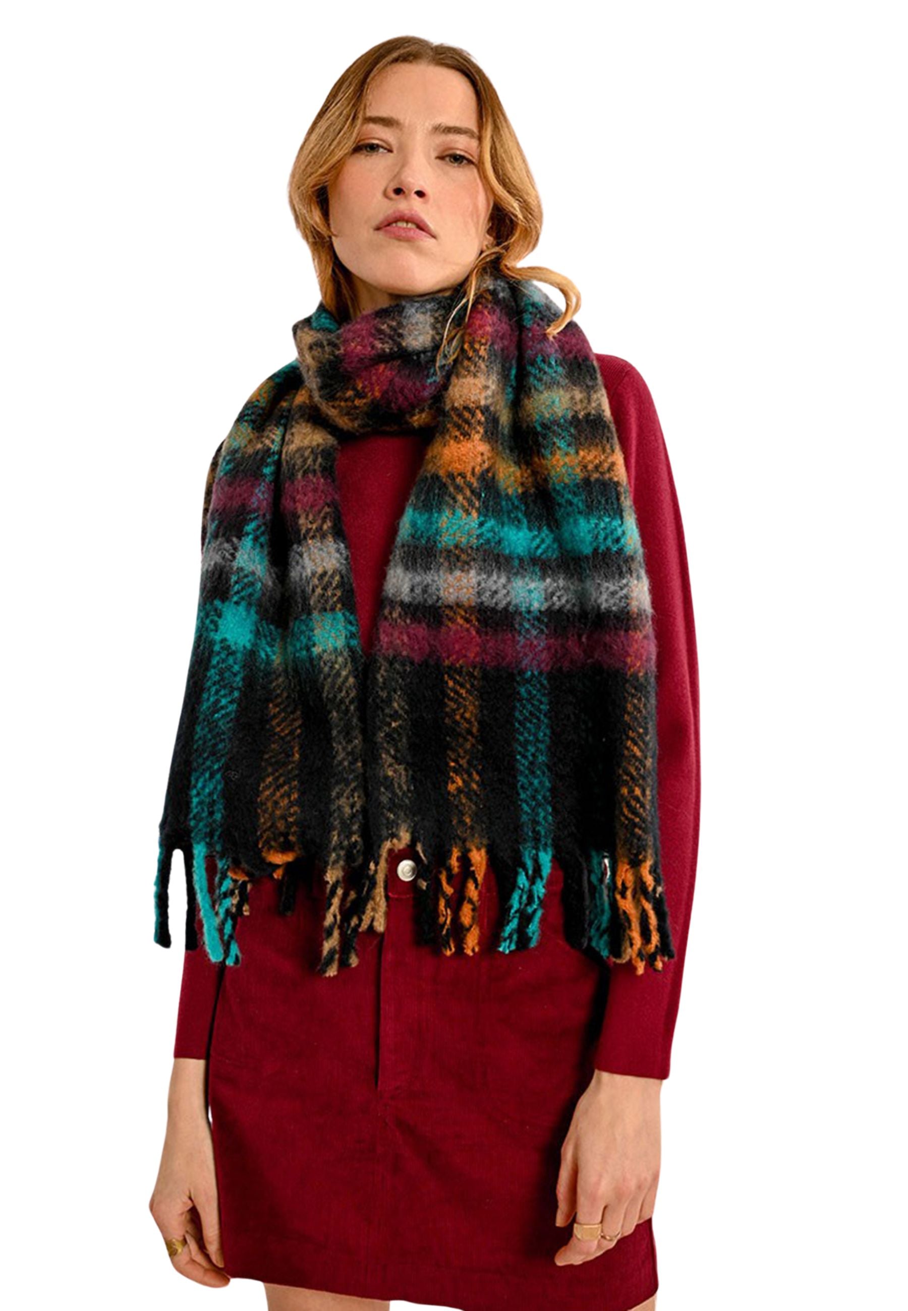 Sciarpa Kufiya Multicolore - 110x110 Cm, 100% Cotone, Unisex, Ispirata Alla Palestina