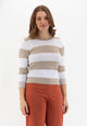 Maglione in viscosa a righe PREMODE 353005