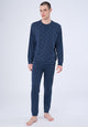 Pigiama lungo serafino in Jersey di cotone U647N1